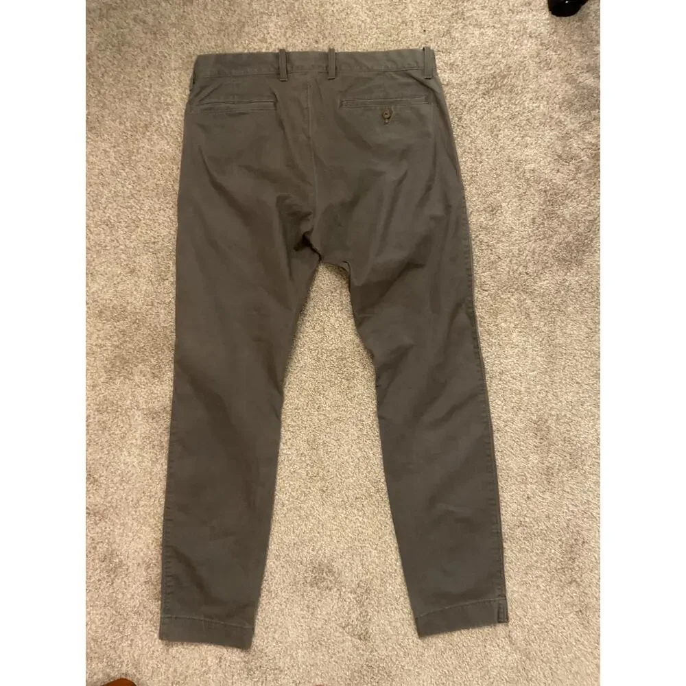 J.Crew Flex Skinny Chino Pants Men's Dark Gray Stretch Casual Office, 31x30